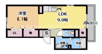 シャルム蒲生A棟の間取り画像