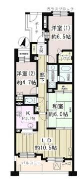 大森パーク・ホームズ ベイサイドコートの間取り画像