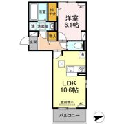 アンジューノ上代 B棟の間取り画像