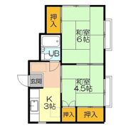 錦コーポの間取り画像
