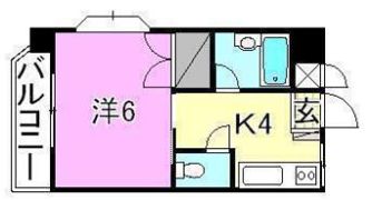 サンハイツ桑原の間取り画像