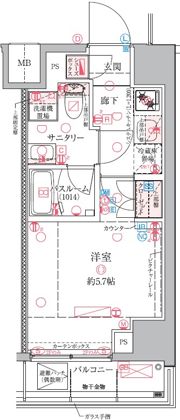 クレヴィスタ横浜関内の間取り画像