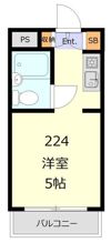 ユースフル祐天寺No.2の間取り画像