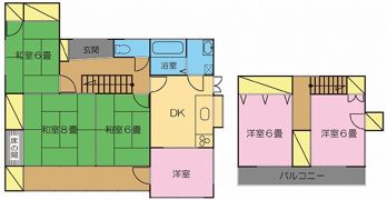 乾町賃貸住宅の間取り画像