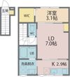 Felice 春のそよ風とラテの間取り画像