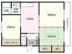 メゾンモリカワの間取り画像