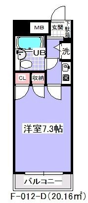 ダイニチ館F12(F-012)の間取り画像