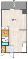 マンション西の間取り画像