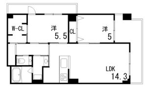 S’z Residence ASHIYAの間取り画像