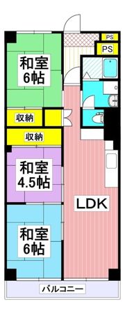 水前寺ビル(東棟) 東棟の間取り画像