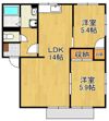 アーバン十字路B棟の間取り画像