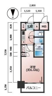 スワンズ谷町セントシティの間取り画像