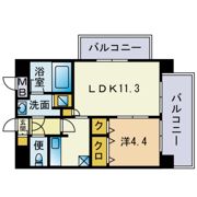 ナビールコート薬院の間取り画像