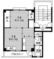 ビレッジハウス門司白野江1号棟の間取り画像