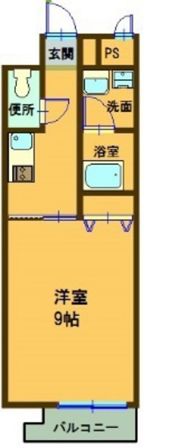 エアラウンズ桑田町の間取り画像