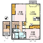 WITおしの7 A棟の間取り画像