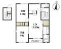 ハピネス Bの間取り画像