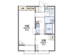 レオパレスアプリコットの間取り画像