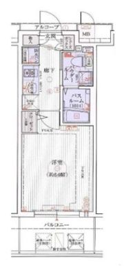 エステムコート梅田・天神橋IIグラシオの間取り画像