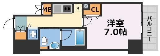エスライズ東天満の間取り画像