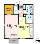 リースランド上林 Aの間取り画像