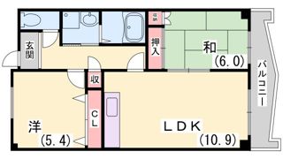 ガーデンコート楠ヶ丘の間取り画像