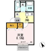 ハートフル・ビレッジ A棟の間取り画像