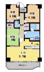グランドソーワ今福鶴見の間取り画像