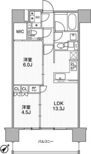ﾃﾞｨｰﾑｽ渋谷本町の間取り画像