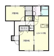 棒屋第七下池ハイツの間取り画像