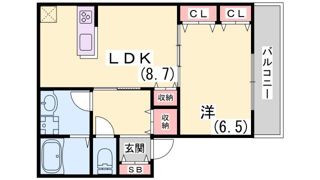 KARIN新長田フロントの間取り画像