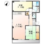 フラット晴丘の間取り画像