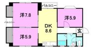 山田ハイツの間取り画像
