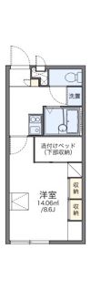 レオパレスボヌール成田の間取り画像