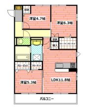 グランディールの間取り画像