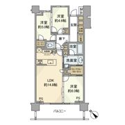 パークホームズ横浜反町の間取り画像