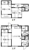 緑井8丁目西村借家 右の間取り画像