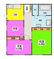 浦田貸家の間取り画像