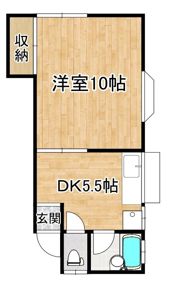 第一江口ハイツの間取り画像
