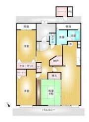 T-one MIYAHARA West Bの間取り画像