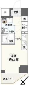 スパシエイラーレ横浜の間取り画像