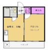 ウエストアパートメントの間取り画像