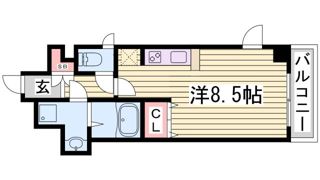 スワンズ新神戸ウィータの間取り画像