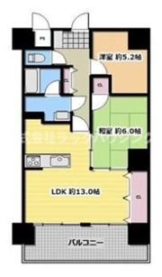 ノーブル南森町の間取り画像