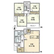 西鶴間戸建の間取り画像