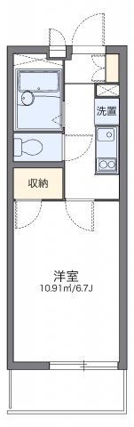 レオパレスヴィラ曽根Cの間取り画像