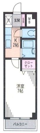 パティオ洗足の間取り画像