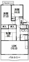 ベルクールの間取り画像