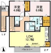 カーサ矢形の間取り画像