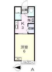 コーポ下伊福2の間取り画像